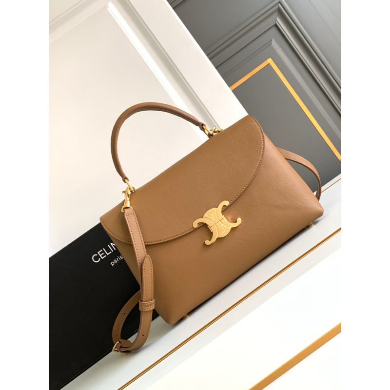 Celine Medium Nino Bag in Supple grained calfskin - Bronze 