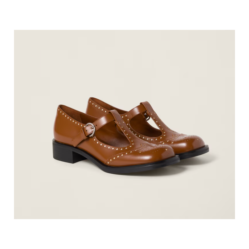 Miu Miu leather loafers