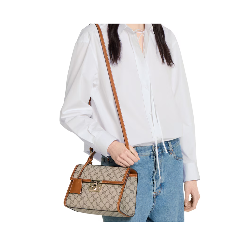 Mittelgroße Padlock Henkeltasche