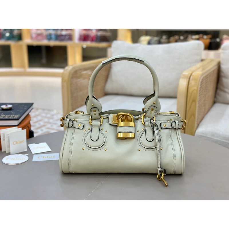 Große Tasche von Chloe Paddington-Light grey