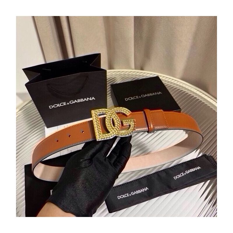 Dolce Gabbana Leder Gürtel 4.0cm