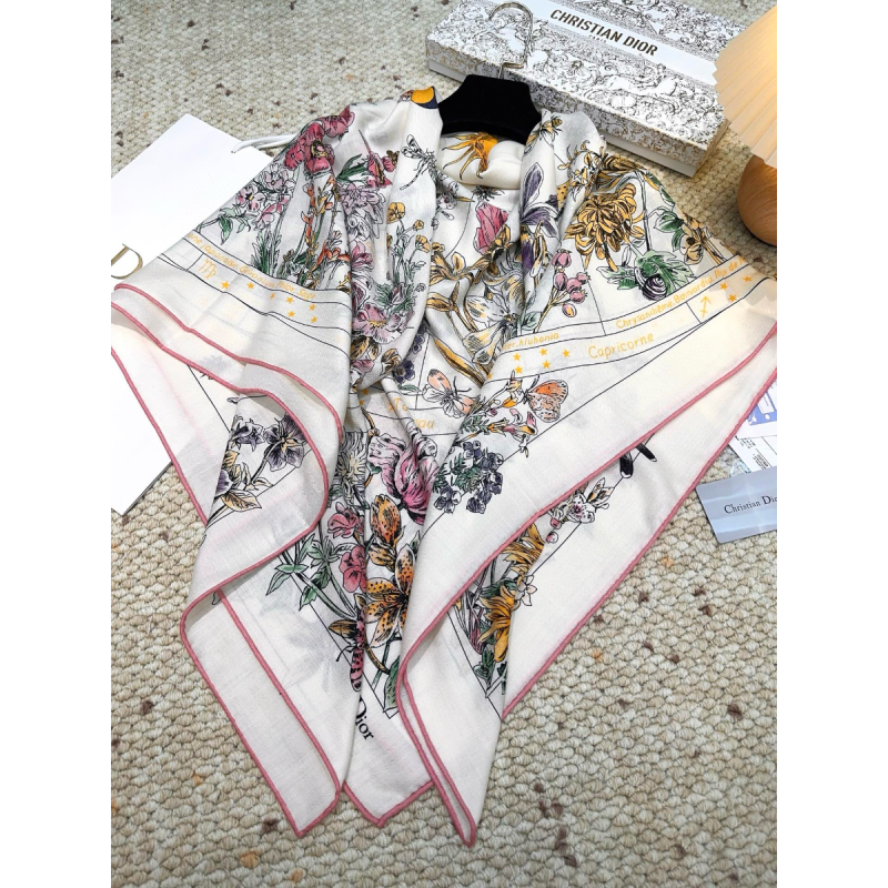 Dior Silk and Cashmere Shawl/Scarf