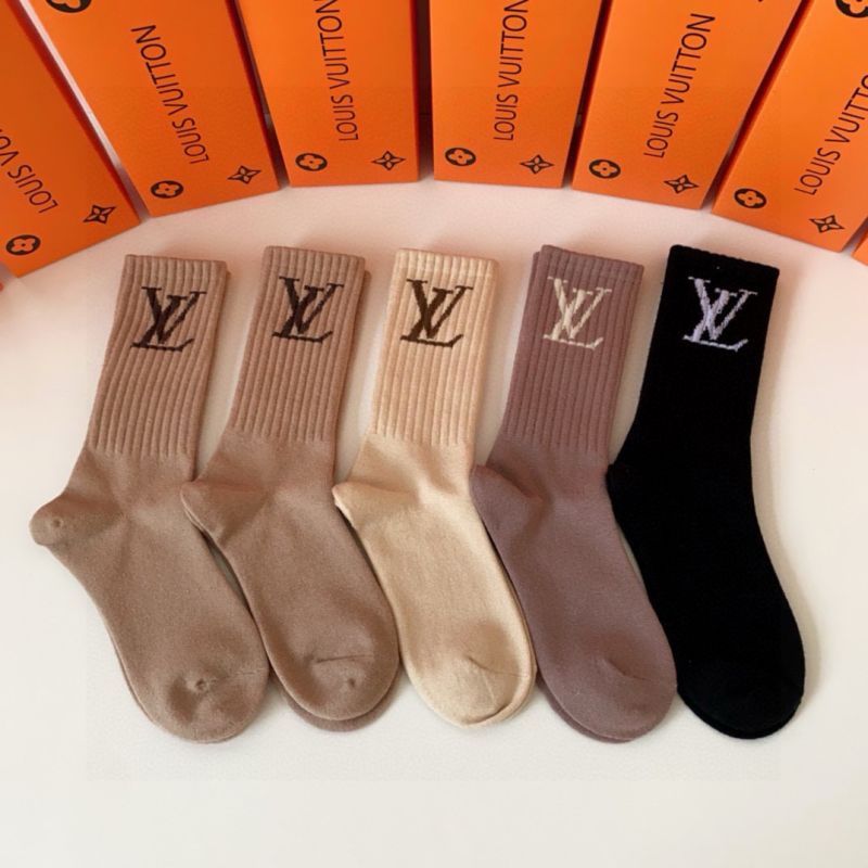 LV Socks ( 5 pairs)