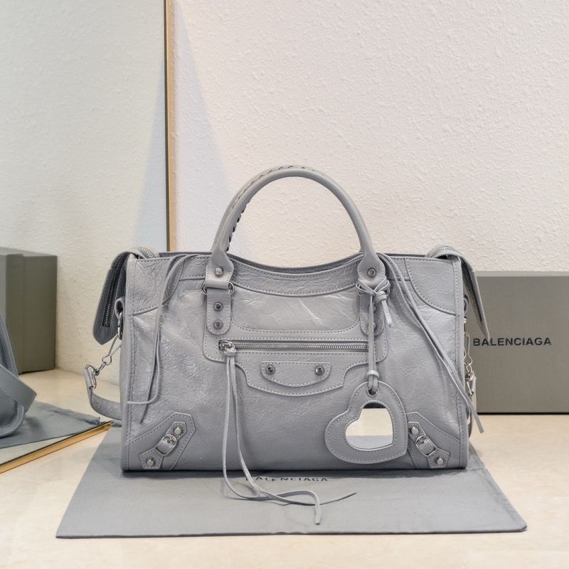 Balenciaga Le City mittlere Tasche-Light grey