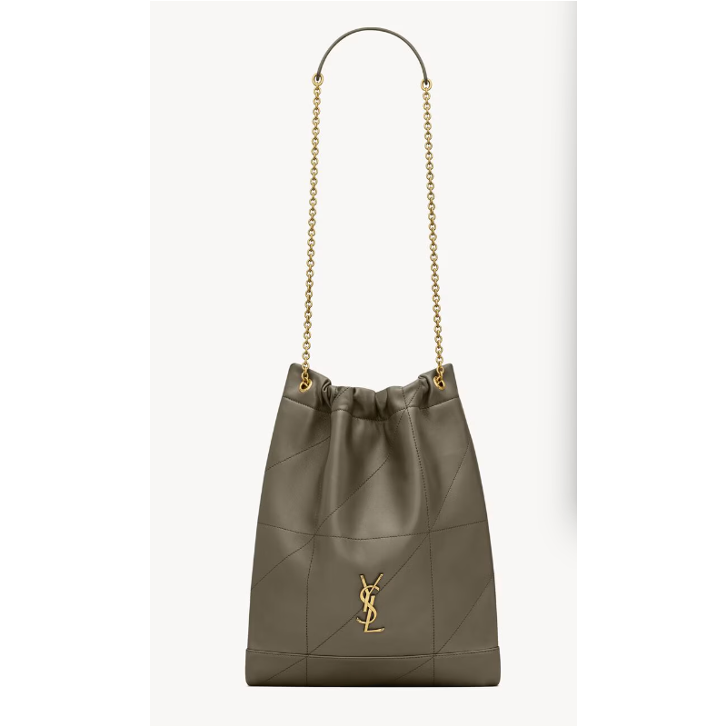 Saint Laurent Jamie Pochong in Lambskin-Light Musk