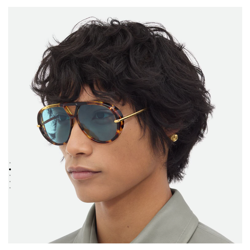 Bottega Veneta Drop Aviator Sunglasses