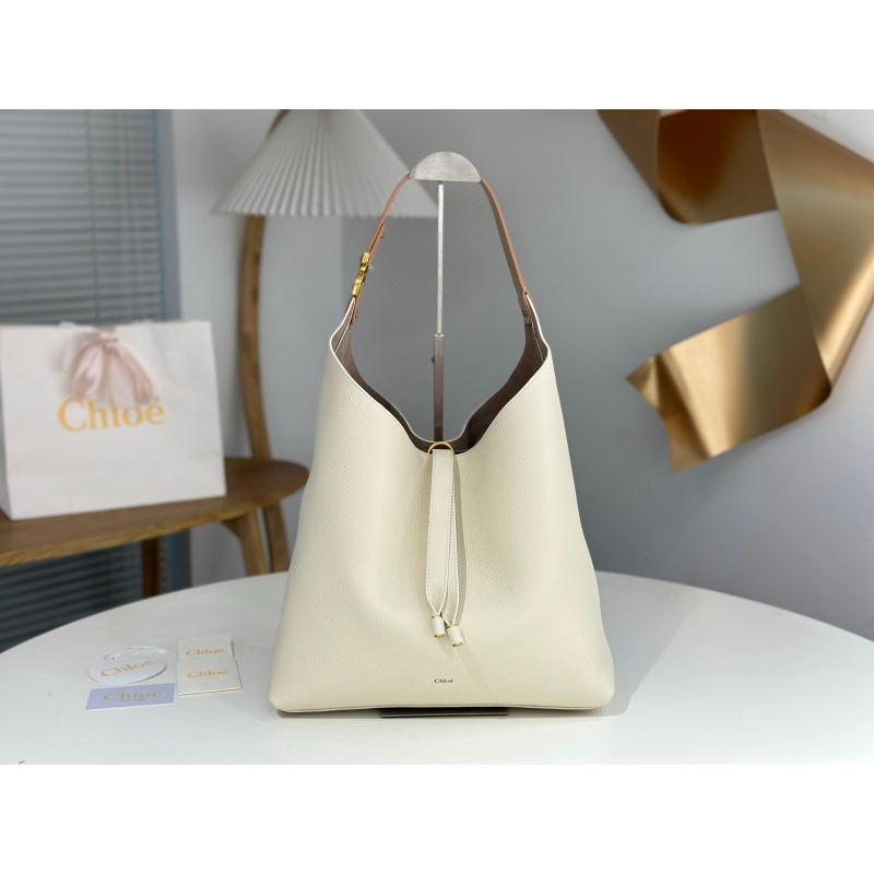 Chloe Große Marcie Hobo Tasche-Cream
