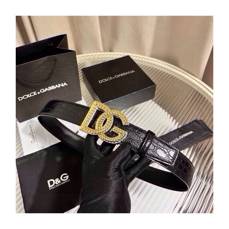 Dolce Gabbana Leder Gürtel 4.0cm