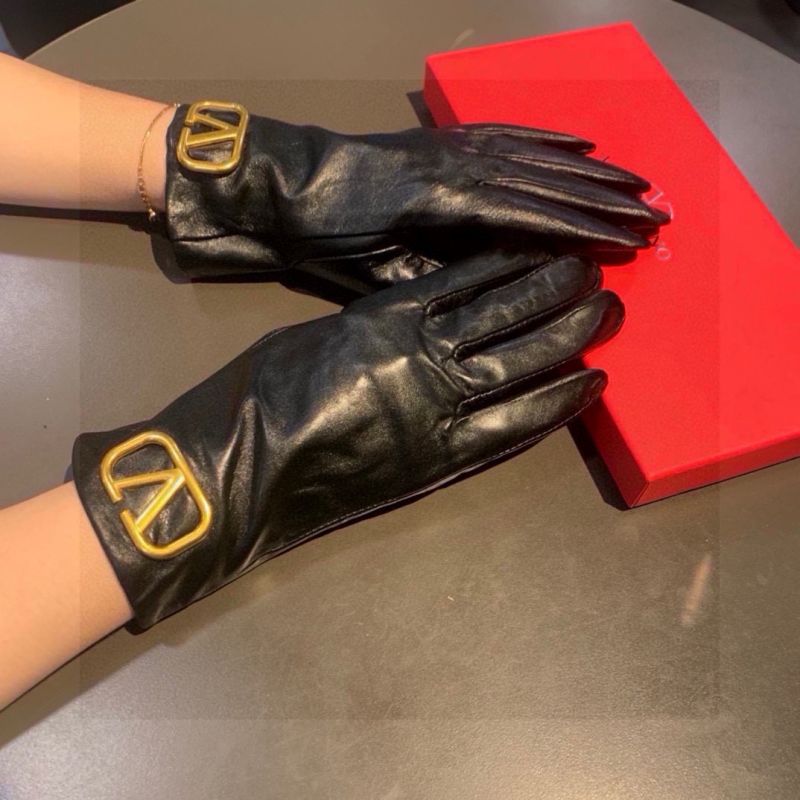 Valentino Leather Gloves